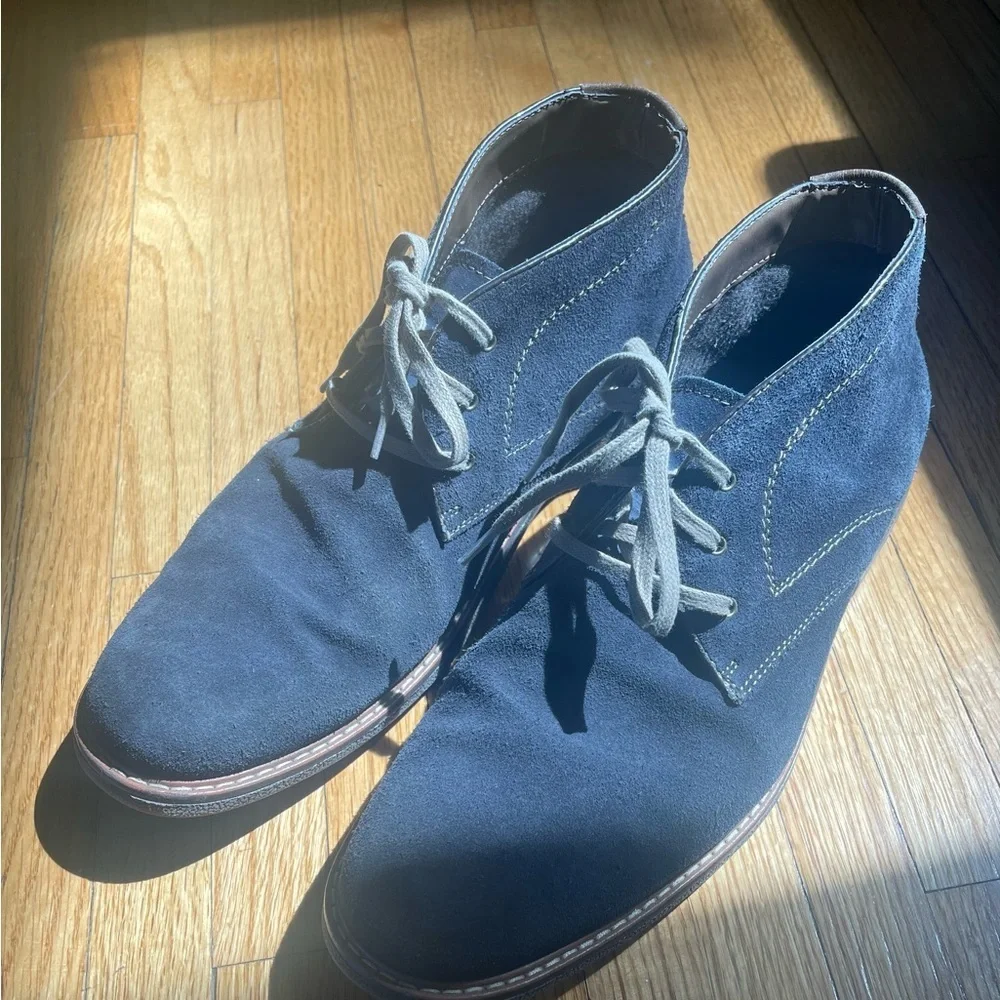 J. Murphy Men's Dark Gray Suede Chukka Boots 10